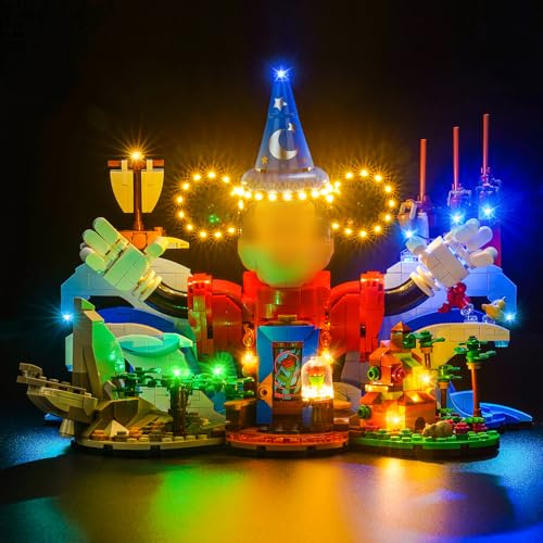 LocoLee Light Compatible with Lego Magic of Disney 21352 Lighting Set Accessories Compatible with Lego 21352, No Models Only Light (Standard Version)