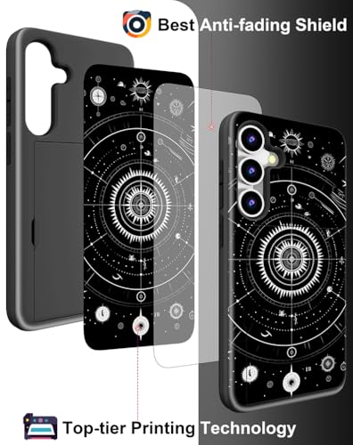 Coque Samsung S23+ Plus univers cosmos avec porte-carte intégré