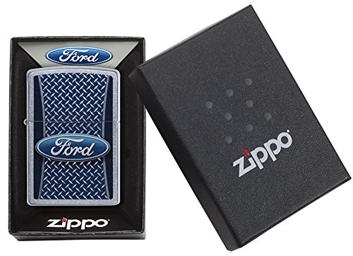 Encendedor Zippo Ford Street Chrome Metal miniatura 5