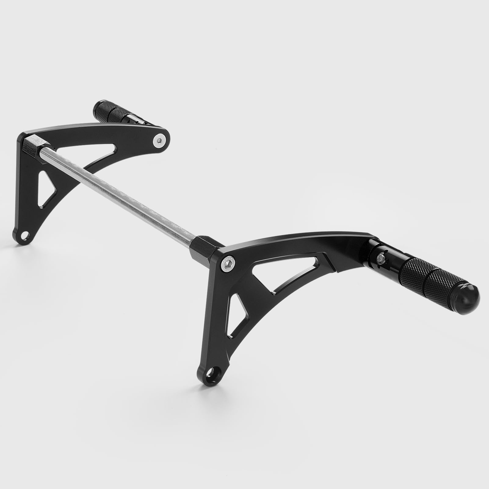 WOOGA Extensiones de clavija de pie trasero de pasajero estriberas extendidas Pedal Reposapiés plegable para Ho&nda Monkey 125 / Z125 Z 125 Accesorios 2018-2025 (JB02/JB03) (Estilo A - Negro)