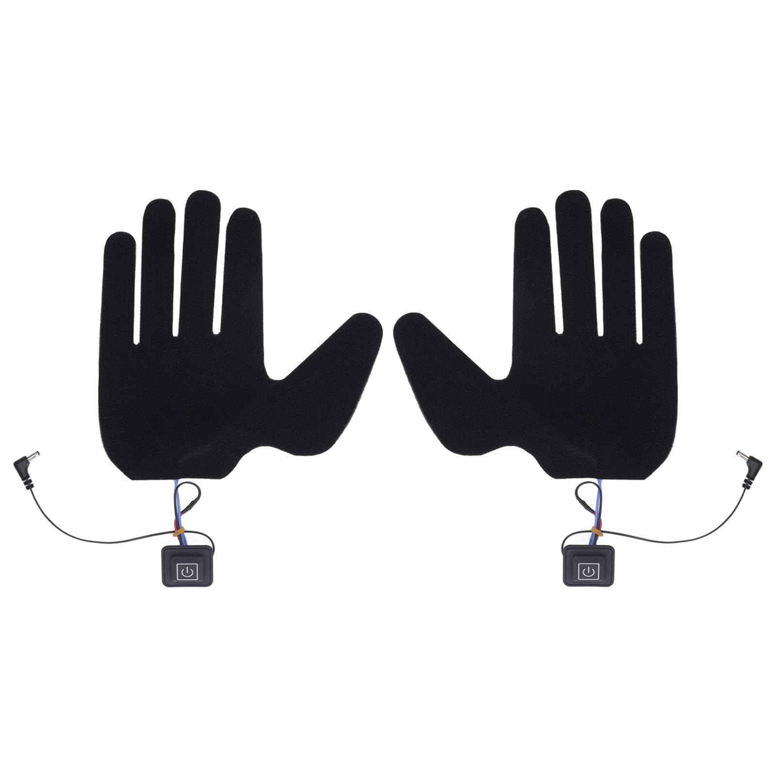 Heated Glove Liner, Electric Glove Pad, 5 Finger Gloves Heater with 3 Adjustables Gears for Skiing and Cycling Heated Motorcycle Glove Liners, Hand Warmer Gloves for Winer Heat Up&Around Each Finger