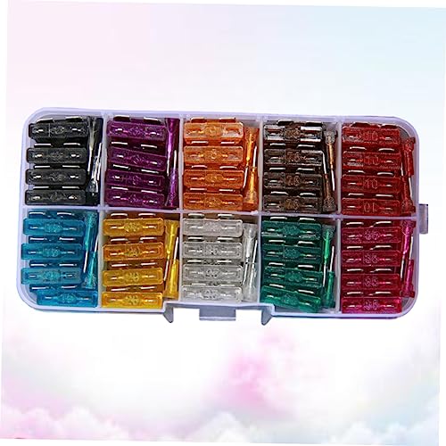 PartyKindom colección completa de fusibles para autos 100 piezas del 2a al 35a para vehículos medianos miniatura 7