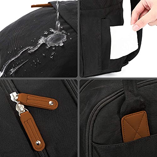 Mochila de Maternidade Donna Laço Bebê LB Kyara Preto