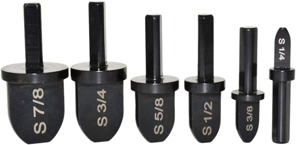 Air Conditioning Repair Drill Bit Set, 6pcs Multifunction Copper Pipe Swaging Tool Drill Bit Set Portable Bearing Steel Material with High Uniform Hardness and Wear Resistance High Elastic Limit