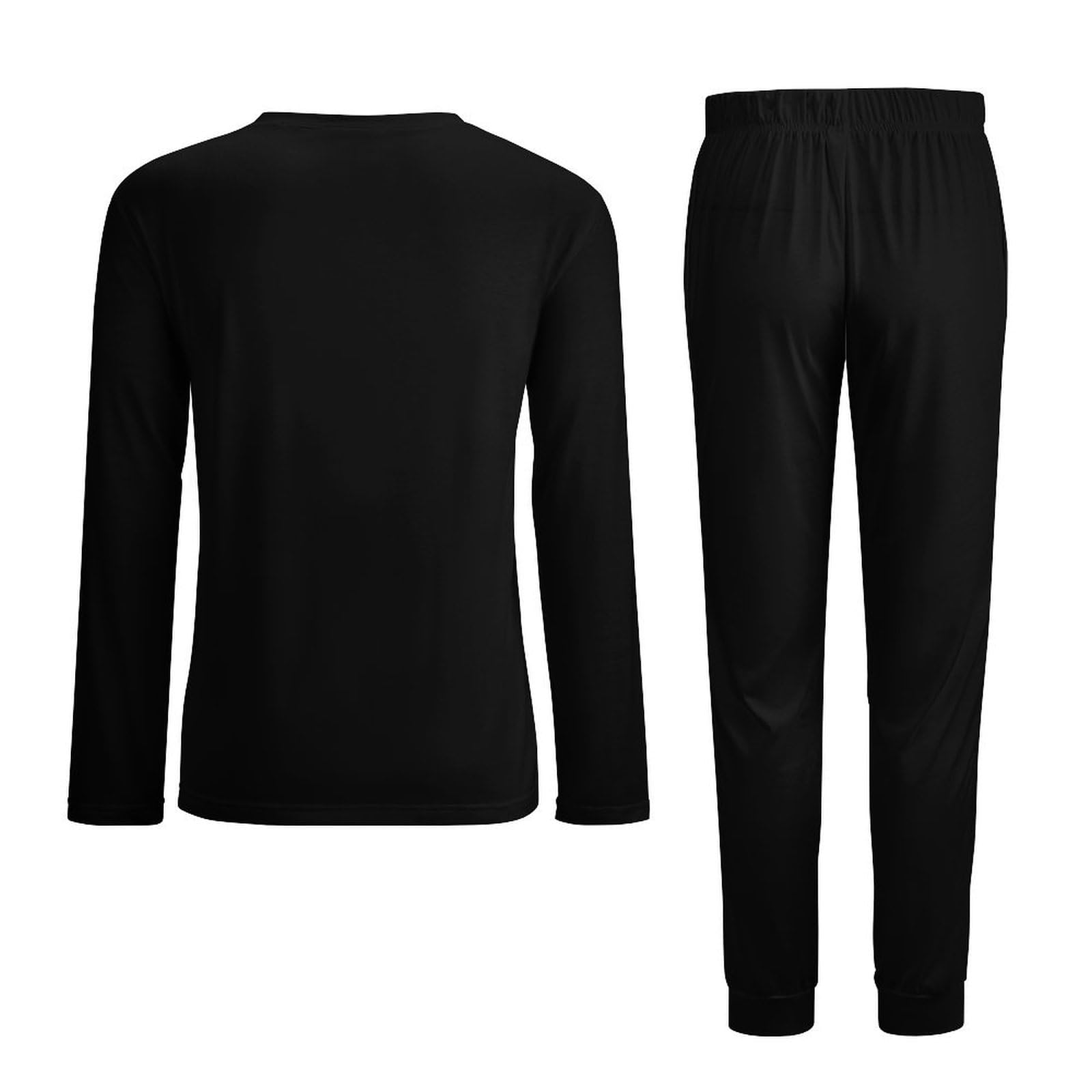 Herren Rundhals Pyjama Set, Weihnachten Dackel Hund Pyjama für Männer, Herren Pyjama mit Taschen