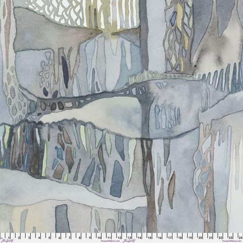 free spiritSea Sisters Low Tide Dusky Blue, Fabric by The Yard