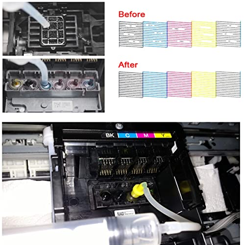 Dtf Printer Cleaning Solution, Universal Printer Nozzle Cleaner Dtf Ink Cleaner For Dx5 I3200 Xp600 L1800 L800 L1390 Xp-1500 Printers-Works With Dtf Dtg Uv Ink (100Ml) #TOP4