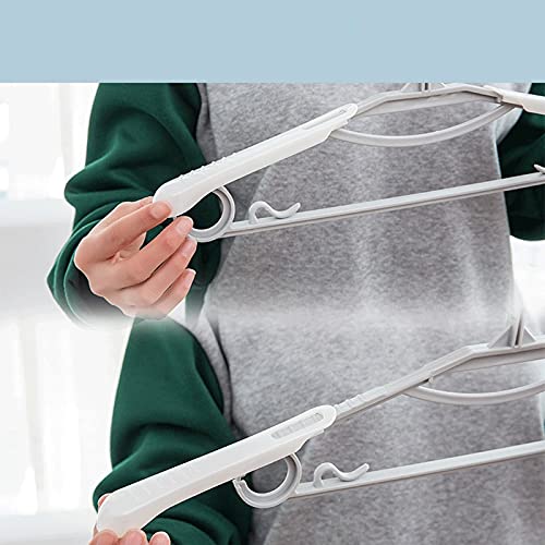 Paquete de 20 perchas de plástico extra anchas con ganchos, diseño que ahorra espacio y ranura para tarjetas para la nización del armario, y solución ligera de almacenamiento de ropa