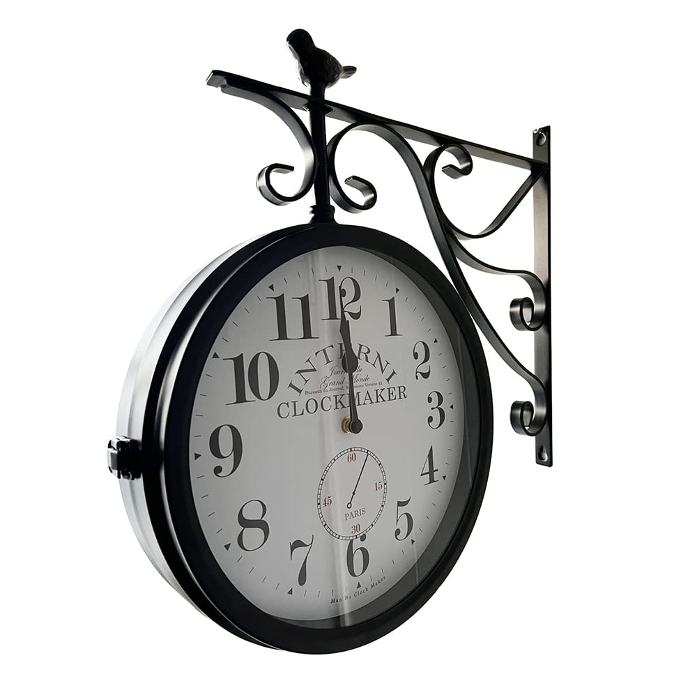 電波両面掛け時計ｍａｎｂｏ 両面掛時計 文字盤直径27CM 2kg （ホワイト) Amazon.co.jp: 両面電波掛け時計 両面時計 manbo double face