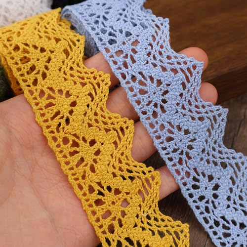 Encaje de algodón para manualidades y envoltorios románticos de scrapbooking 6