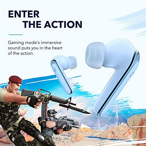 Soundcore by Anker Life P3 Noise Cancelling Earbuds, Big Bass, 6 Mics, Clear Calls, Multi Mode Noise Cancelling, Wireless Charging, App with Gaming Mode, Sleeping Mode, Find Your Earbuds