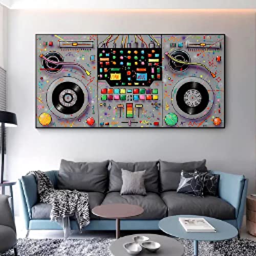 Affiches et impressions sur toile musique abstraite déco grand format salon