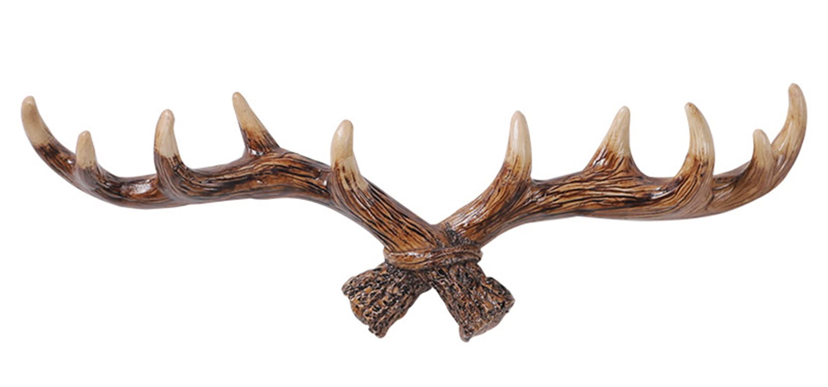 Patère porte-manteau en bois de cerf pour optimiser un couloir étroit avec style et caractère