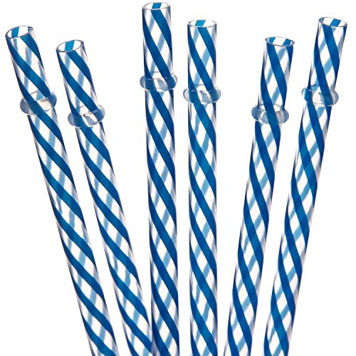 Dakoufish 12 Piece 9 Inch Reusable Plastic Thick Drinking Straws BPA Free Mason Jar Straws transpare - //coolthings.us