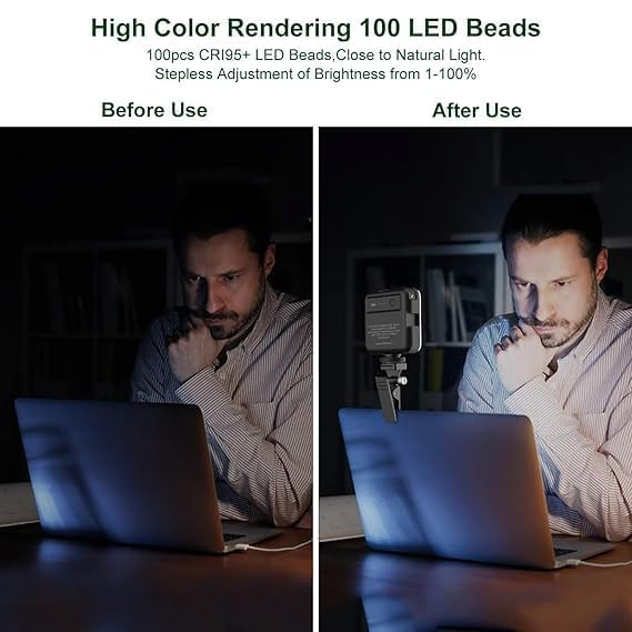 Image of Portable Mini LED Selfie Beauty Light - Universal Dual Photography Lamp for Mobile Phone, Video Shooting, Makeup - Live Streaming & Professional Vlogging Lighting
