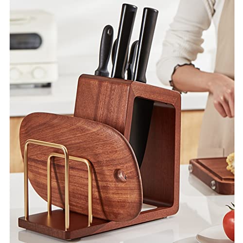 Soporte para utensilios cuchillo cocina y tabla de corte integrada 8