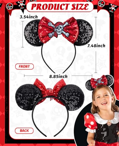 image for Reusitty Pirate Hat Pirate Accessories Women Pirate Costume Women Adul