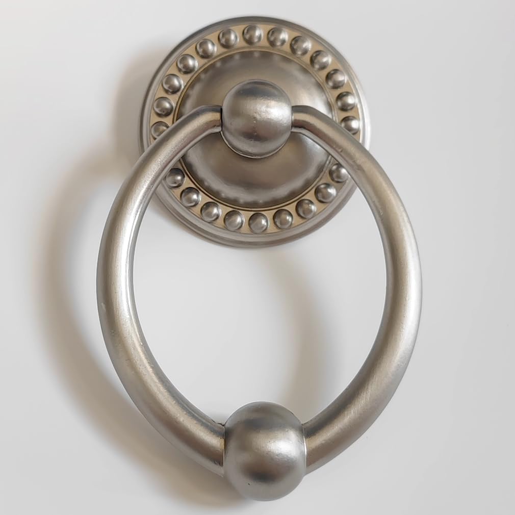 Nickel Drawer Pull Ring Drawer Knob Single Drop Pull Rings Knob Drawer Pull Pendant Dresser Pull Handles (10)