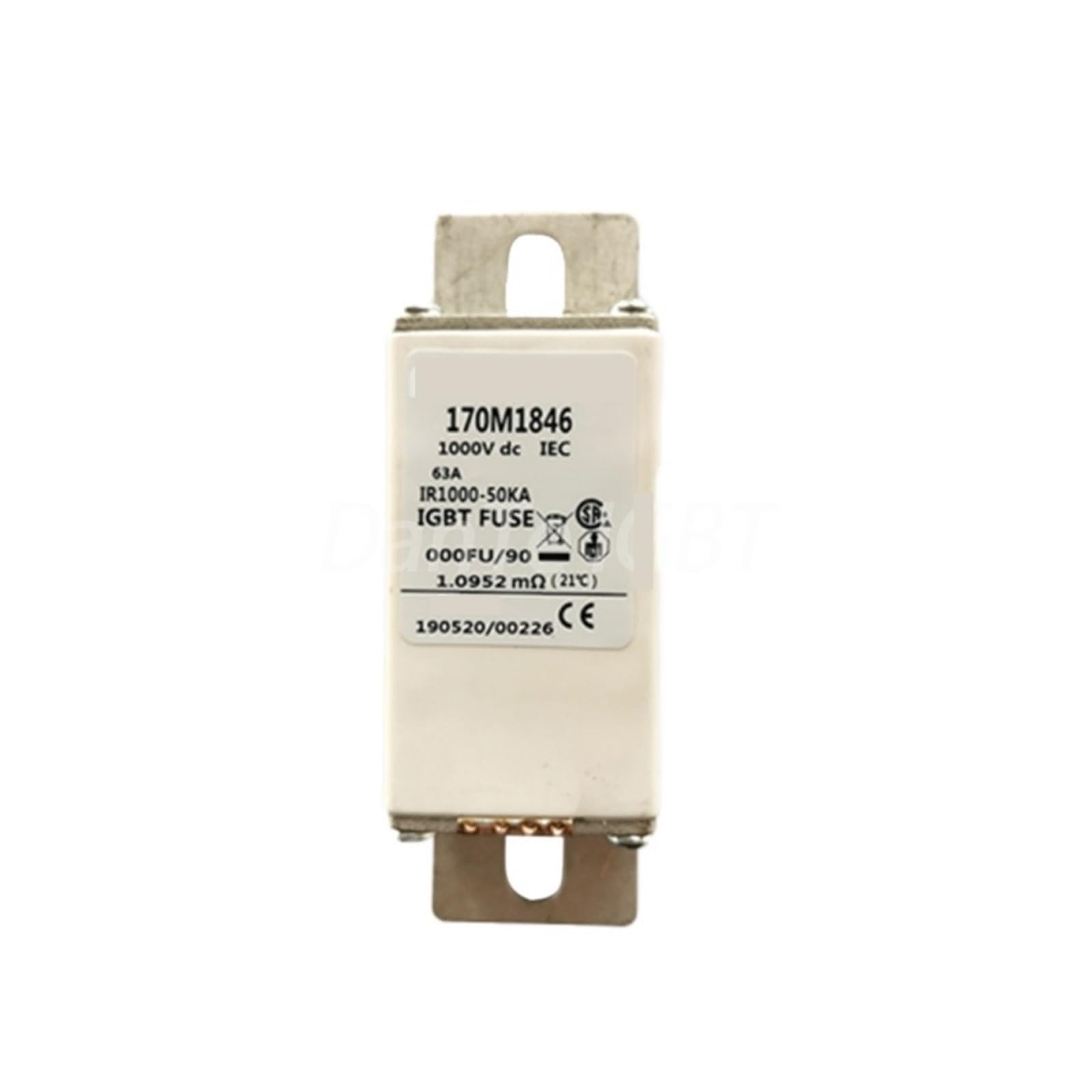 Base de fusible 170M1846 pour montage sur barre omnibus
