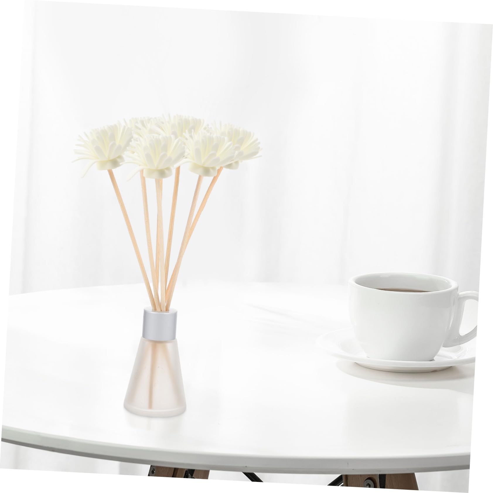 AOKWAWALIY 10pcs White Reed Diffuser Flower Reed Diffuser Sticks Diffuser Flower Sticks Home Diffusers Chrysanthemum Aroma Diffuser Reeds Diffusers for Home Aromatic Essential Oil Bamboo