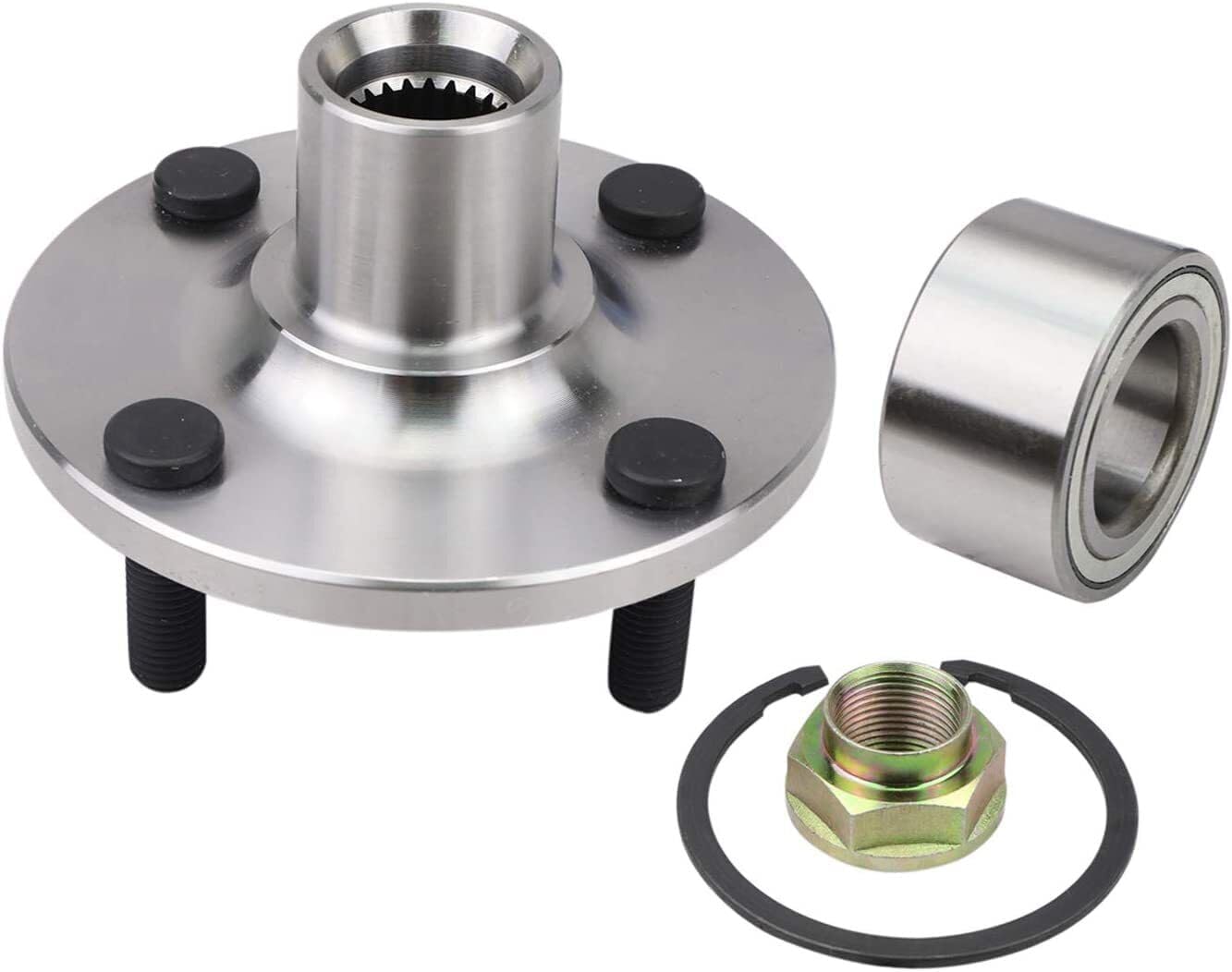 Front Wheel Hub & Bearing Repair Kit for 2000-2005 Toyota Echo for 2004-2006 Scion xA xB 4-Lugs