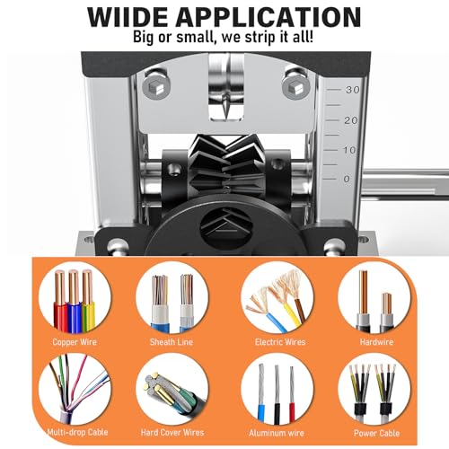 Éplucheur de câble portable de 0,2 à 3 cm entraîné par perceuse - 8