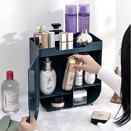 Organizzatore di trucco Grande capacità condimento multifunzione tavolino desktop scatola di immagazzinaggio cosmetico for la cura della pelle del rossetto rack rack rack Conservazione del trucco