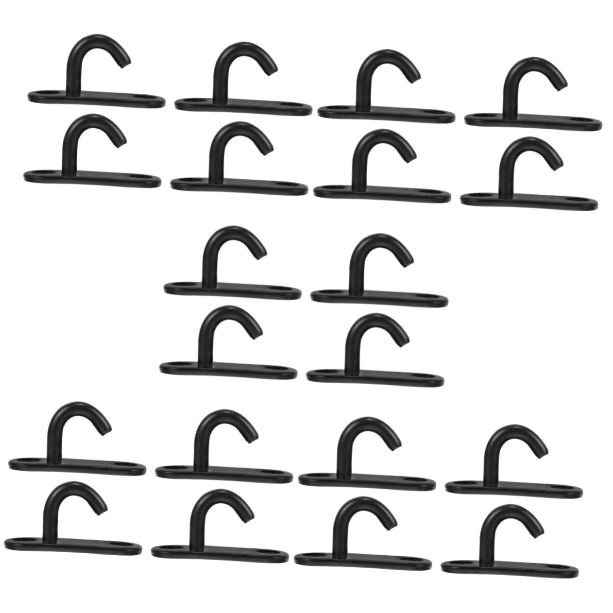 BESTonZON Deckenhaken Robuste Hakenplatte Für Wand Und Deckenmontage Für Sandtaschen Schaukeln Und Vielseitige Anwendungen Schwarze Ösenplatte Einfache Installation
