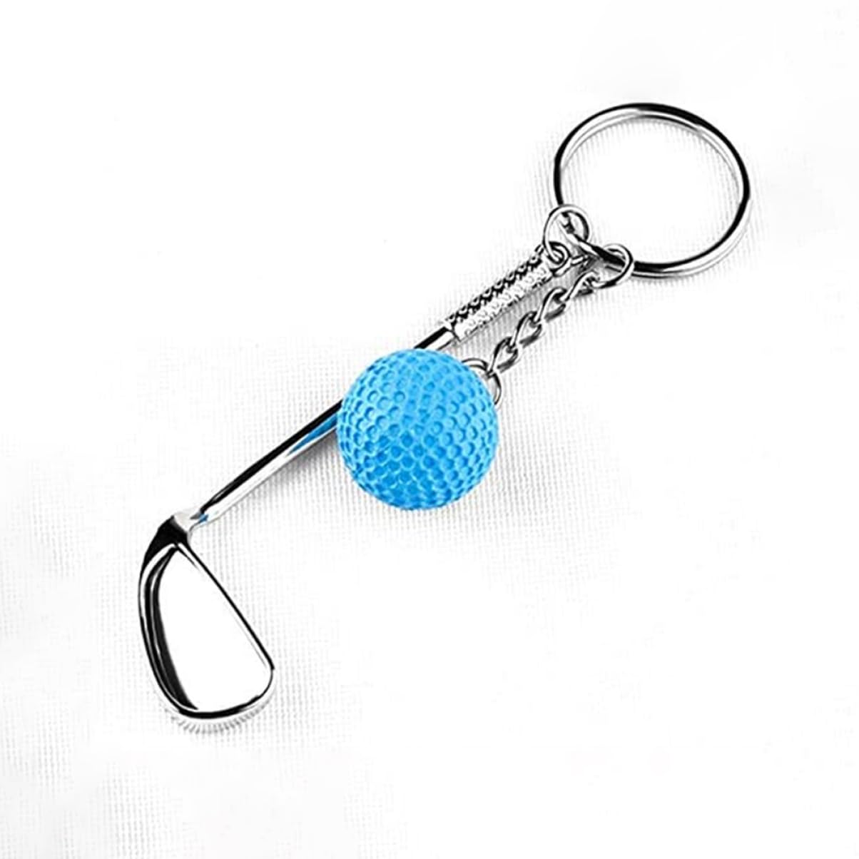 TOYANDONA Golfschlüsselanhänger Metall Golfschläger Und Golfball Design Dekorativer Schlüsselring Für Und Türschlüssel Golfzubehör Für Golfer
