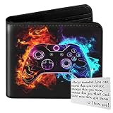 Roacap Kids Wallet for Boys, Cool Wallets for Teen Son Ages 4 5 6 7 8 9 10 11 12 13 14 15 16, Leather Bifold Purse for Kid, Christmas Birthday Gift for Video Game Gaming Gamer Teenage