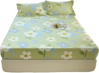 TFIIEXFL Cotton Bed Sheet Protector Single Student Dormitory Mattress Cover Full Cotton Bedspread (Color : D, Size : 180 * 200CM)
