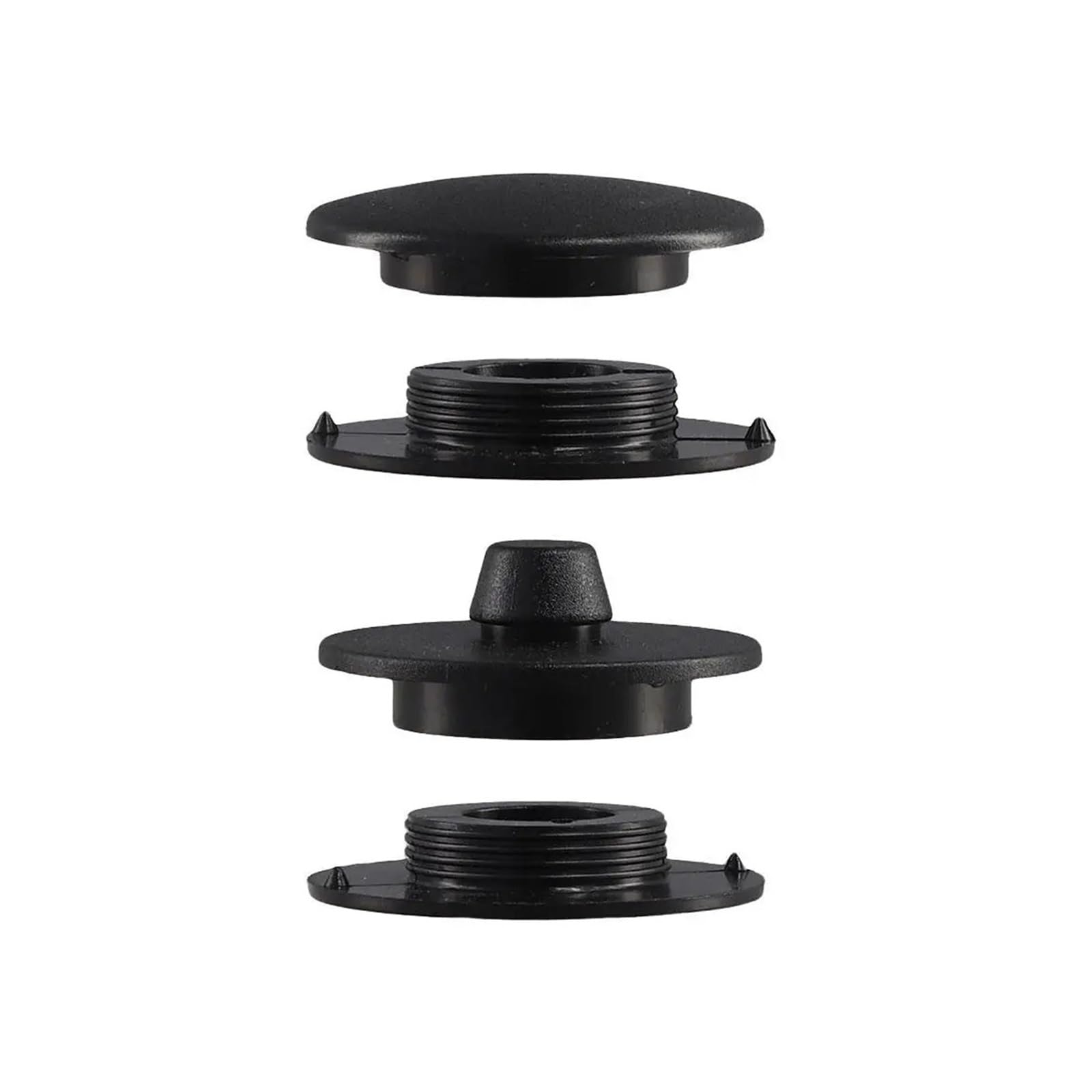 KXFVYNE Car Floor Mat Anti-Skid Fixer Grips， Layer Fixed Clips, Carpet Fixing Clamps Buckle, Interior Accessories 1/2/4(4sets)