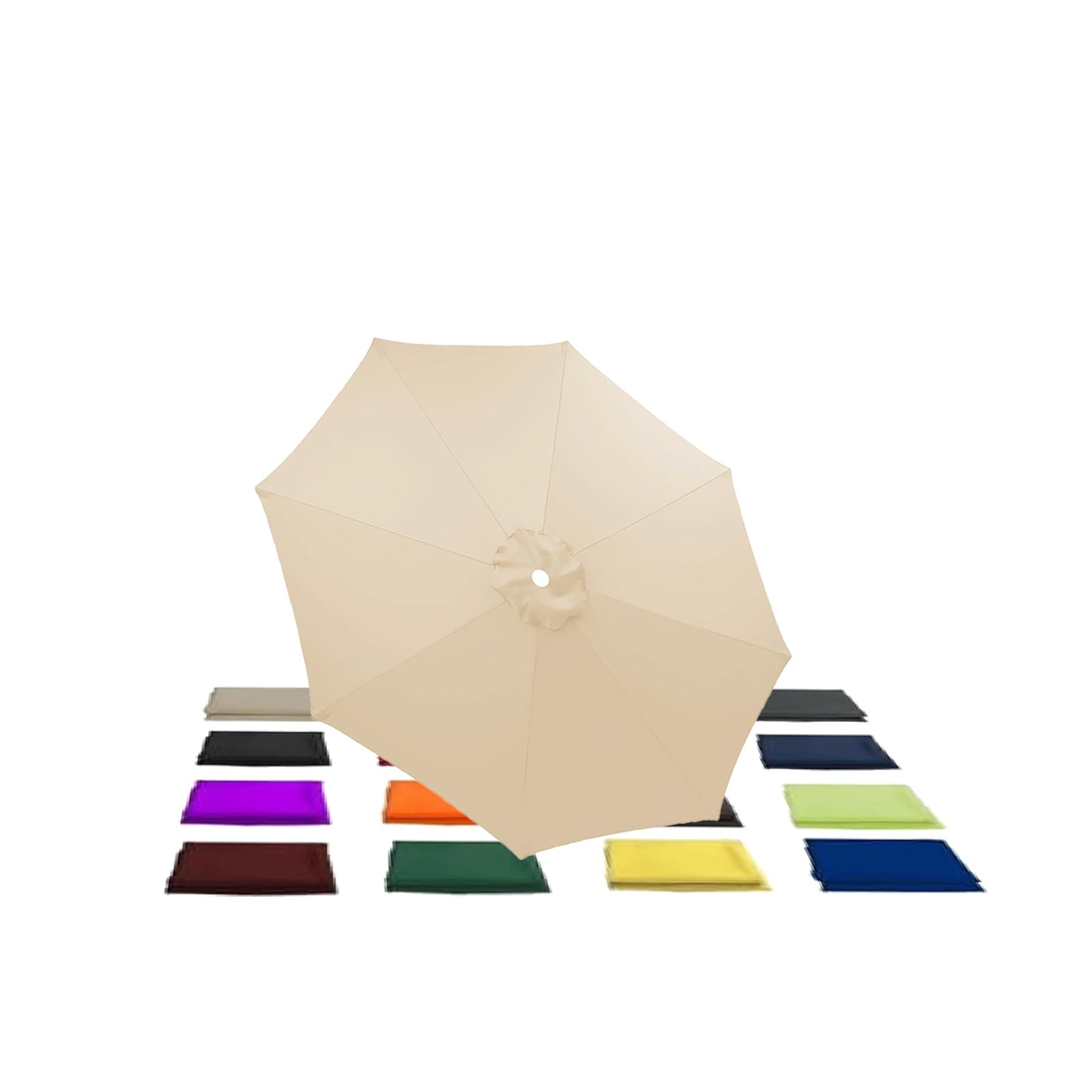 Kdhkdfn Milky White Replacement Parasol Canopy 8 Arms 4.0M 2.7M 3.5M 3.0M 2M For Round Patio Umbrella Cover(Size:8ribs 350Cm/11.5Ft,Color:milky White)
