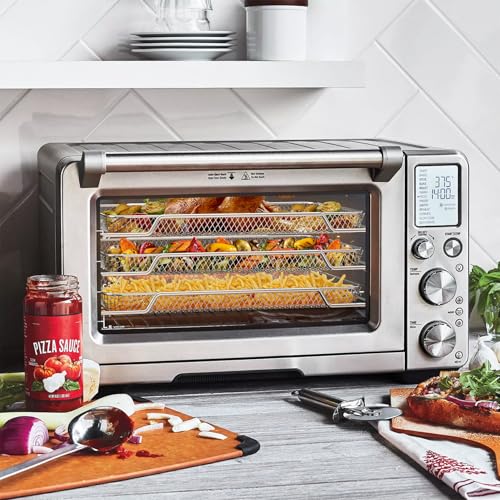 onlyfire 3 er Edelstahl Backofen Gitterkorb, 42 X 29.5cm Mesh-Grillkorb Frittierkorb Backofenkorb zum Backen, Pommes Frites, Gemüse Chicken Nuggets, Drahtgestell für Ofen