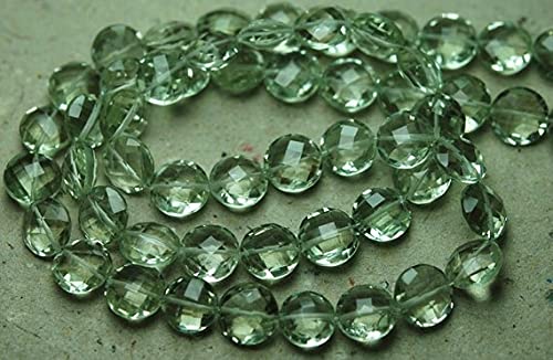Améthyste verte facettée en fil de 6 pouces pour créer vos bijoux d'été bohème chic