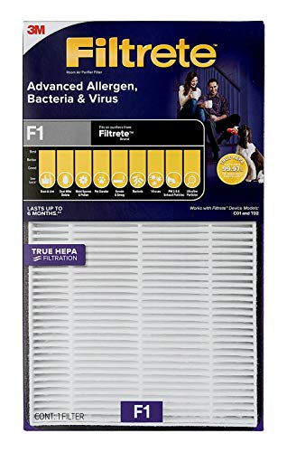 Filtre de purifier air de room Filtrete HEPA 12 x 6,75 x 1,75 pouces C01 T02