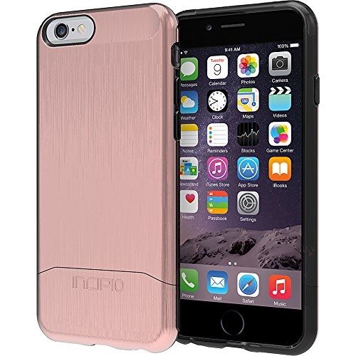iPhone 6S Case, Incipio Edge Shine Case [Hard Shell][Shock Absorbing] Cover fits Both Apple iPhone 6, iPhone 6S - Rose Gold
