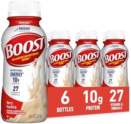 BOOST Original Nutritional Drink, Ready to Drink, Very Vanilla, 6 Pack