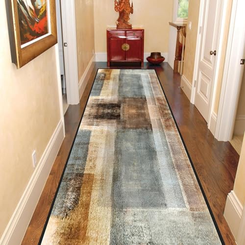 Alfombra pasillo antideslizante de goma de 50x160 cm lavable para exterior 3