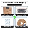 3DHoJor PLA Pro Filament 1.75mm (PLA+ Filament), 1kg 3D Printer PLA Filament, 3D Printing Filament, Cardboard Spool, Dimensional Accuracy +/- 0.03 mm, Fit Most FDM 3D Printer-Black #5