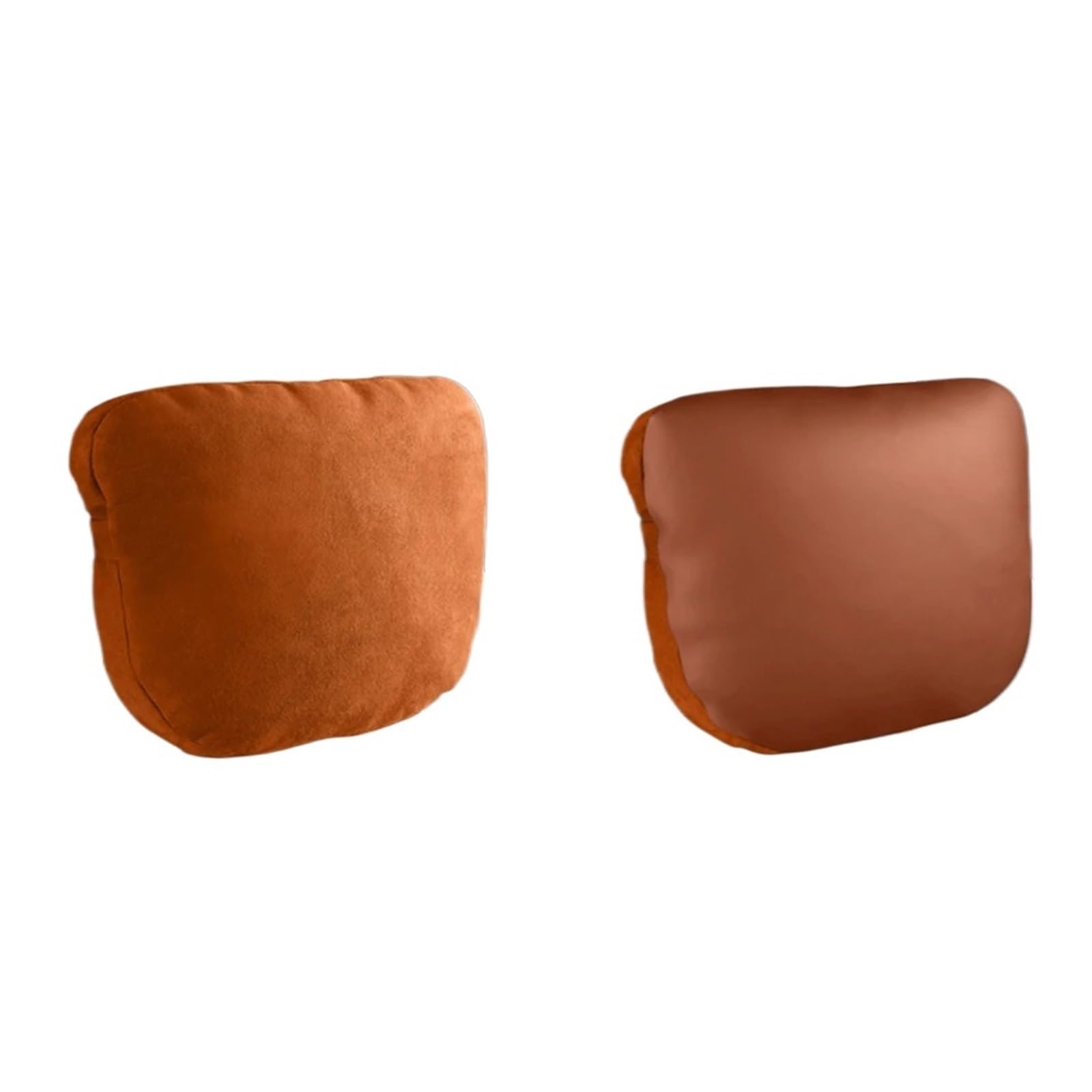 Nackenkissen Universal-Nackenkissen für die Kopfstütze des Sitzes, doppelseitig, PU-Leder, Wildleder, Memory-Kissenschutz, Reisezubehör