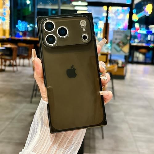 �V���v���Ȗ��n�̓����Ȓ����`�̑ϏՌ��ی�d�b�J�o�[�P�[�X iPhone 17 16 15 14 13 12 Pro Max Plus 17air �J�o�[(iPhone 13 Pro Max/�u���b�N�p)
