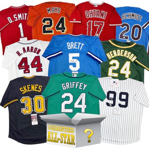 All-Star Autographed/Signed Baseball Jersey Mystery Box with PSA JSA or Beckett COA
