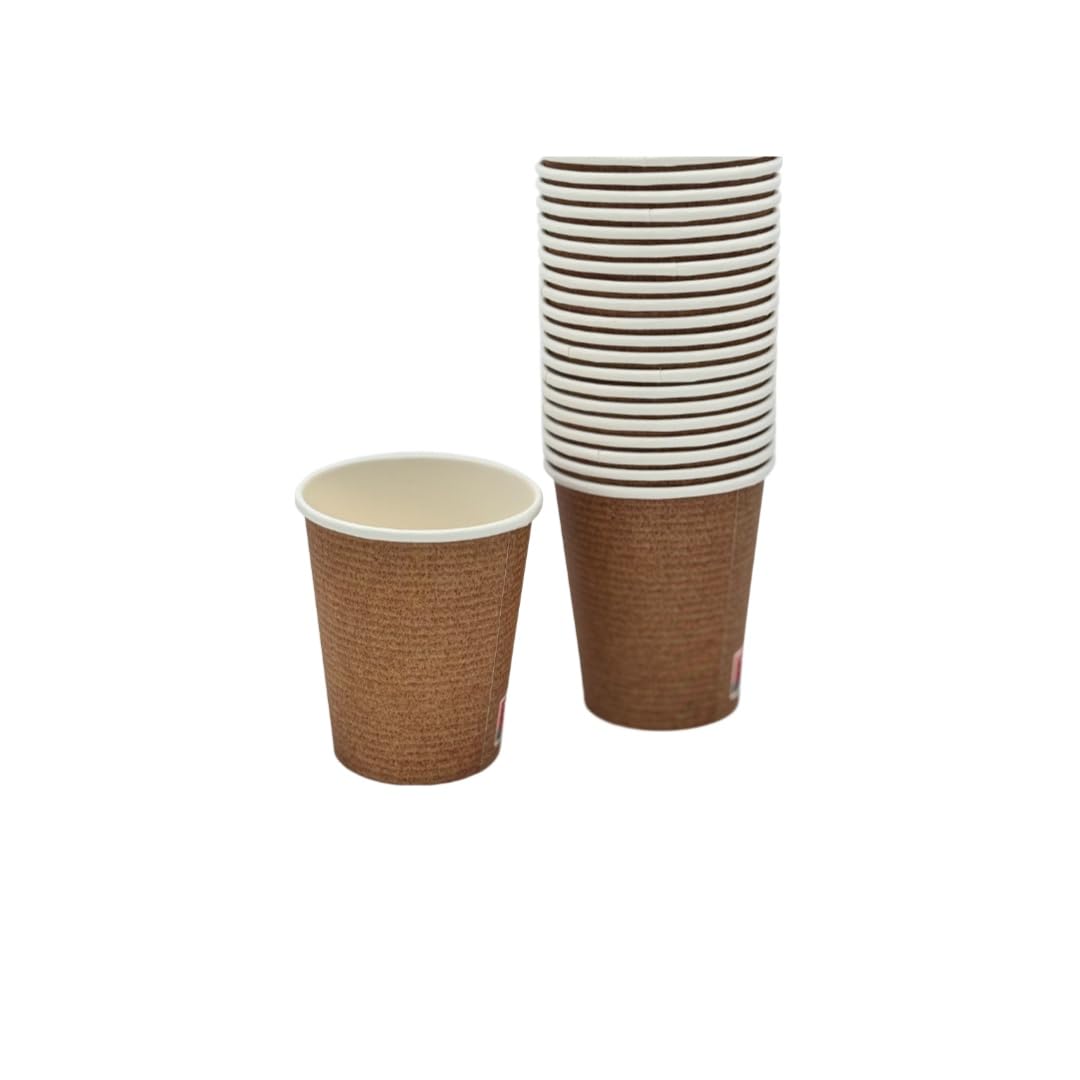 Vasos de Papel Kraft 240ml - Ø 80mm, Calidad 280g/m² para Bebidas Calientes y Frías - Desechables, Ecológicos, Perfectos para Café con Leche (240ml (8oz), 1000, unidad)