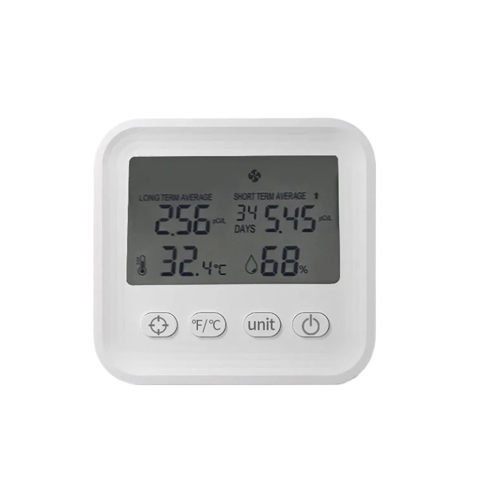Moniteur de qualité de l'air intérieur capteur température humidité radon