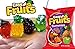 Gummy Fruits 3D Easy Fruits (3 Pack) Soft Chewy Jelly Fruits Gummies Like Gummy Bears I 4 Flavors & Shapes Grape Apple Pineapple & Strawberry I Fat & Dairy Free Gummies Candy I Block-Fruit-3