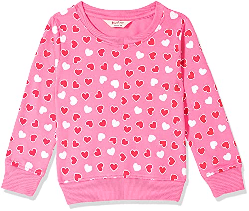 Image of Easybuy Girls Regular Sweatshirt AU21DM05GX Rose Pink, 7 Years-8 Years