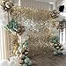 COKAOBE Light Gold Shimmer Wall Backdrop 24PCS Gold Sequins Backdrop Decoration Panels, Photo Backdrops for Birthday, Anniversary Wedding Engagement Decoration (Light Gold)