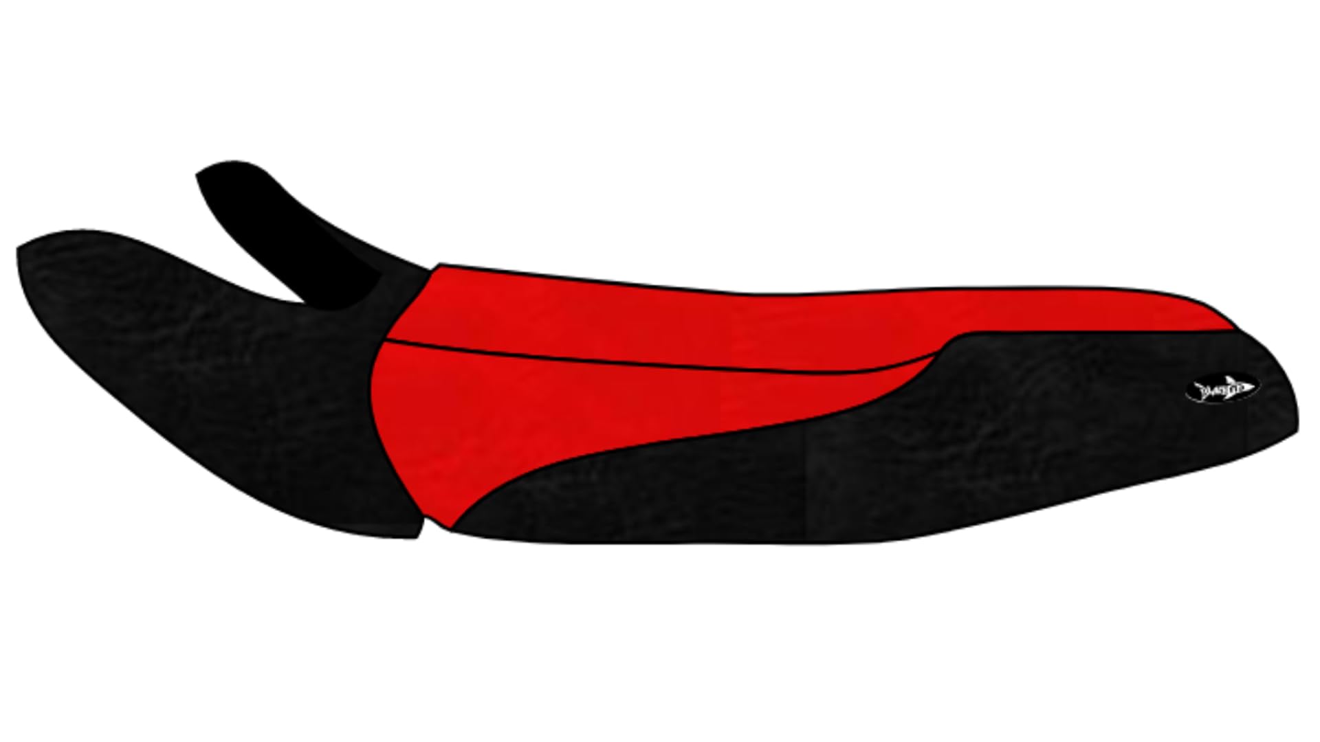 BlackTip Jetsports Vinyl Seat Cover Compatible with Kawasaki 1997 1100 STX, 1999-2000 900 STX, 2001-2002 900 STS (Red/Black)