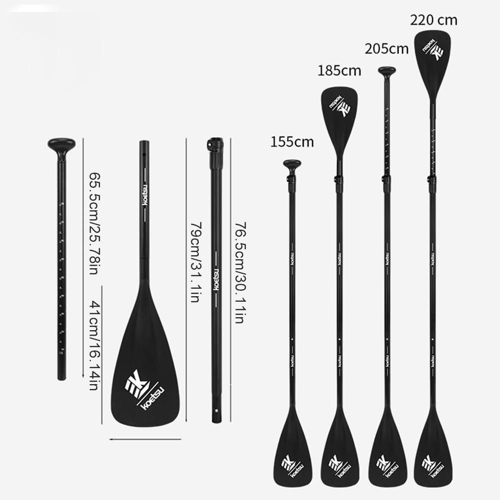 Paleta de Kayak Ajustable, Remo Ligero para Paddleboard, Paleta de Doble Uso para Piragüismo y Kayak